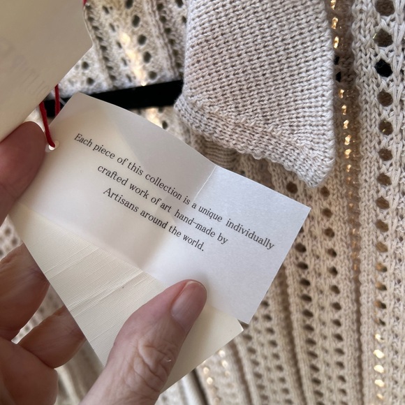 👗SolitaireCream Knit Cardigan - Picture 4 of 9